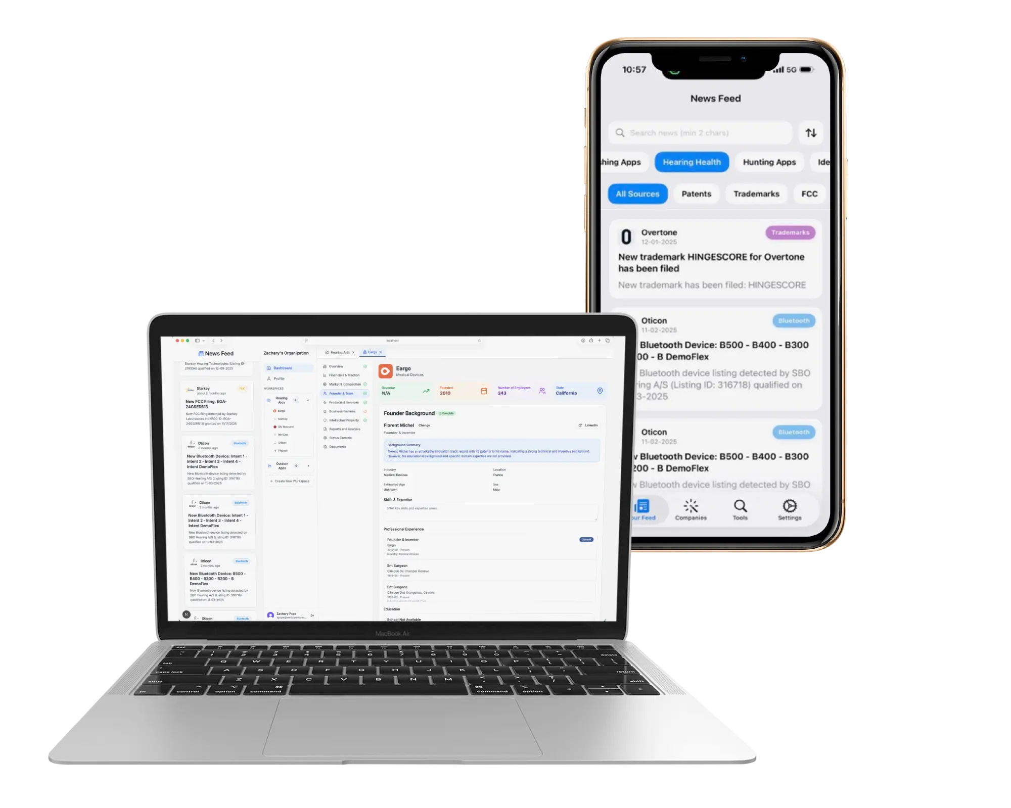 MarketScout on Mobile and Web